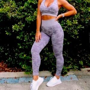 GYMSHARK Seamless High Waisted Camo Leggings